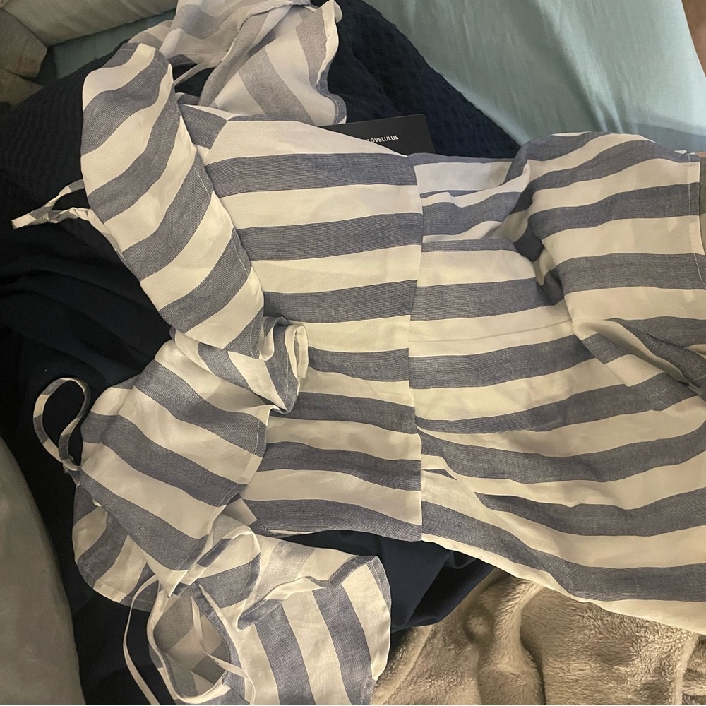 Lulus stripe romper xs